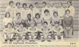 1981-82 Jayhawk Wrestlers. 1982. 