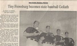 Tiny Frewsburg becomes state baseball Goliath. 1997.