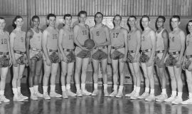 Jamestown High School Basketball, 1954 - 1955.