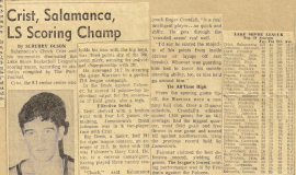 Crist, Salamanca, LS Scoring Champ. March 27, 1968.
