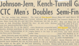 Johnson-Jern, Kench-Turnell Gain CTC Men's Doubles Semi-Finals.