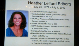 Heather Lefford Edborg  was an accomplished athlete.