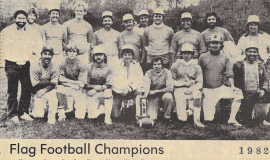 Flag Football Champions. November 6, 1976.