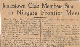 Jamestown Club Members Star In Niagara Frontier Meet.